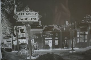 1941 Atlantic Gas Station Negative Mt Hope & Hickory,  Rochester,  Ny Large