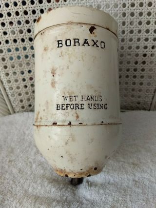 Vintage Boraxo Dry Hand Soap Dispenser Still Has Some Boraxo Inside