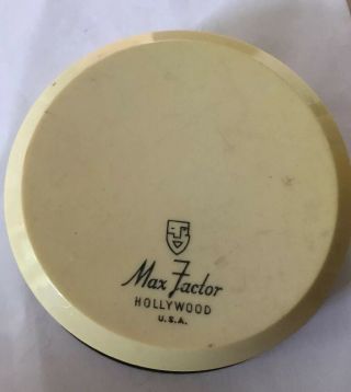 Vintage Max Factor Pan - Cake Make - Up Tan No.  1