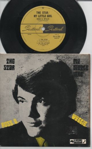 Ross D.  Wyllie Rare 1970 Australian Only 7 " Oop Garage Rock P/c Ep " The Star "