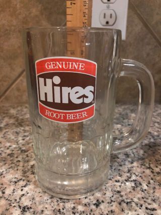 Vintage Hires Root Beer Glass Mug - Heavy Fluted 6 " Tall (14)
