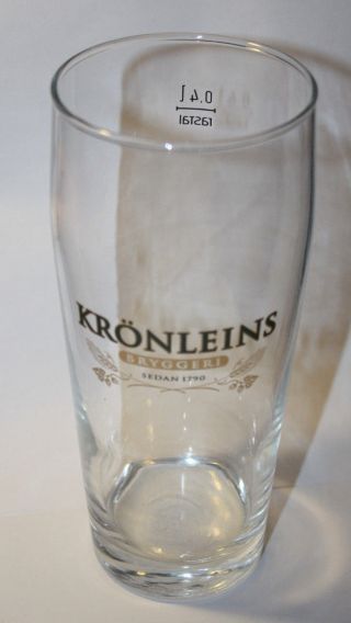 Krönleins Sweden Brewery Krönleins Bryggeri Beer Beer Glass/mug 0,  4 L