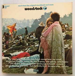 Woodstock - Music From The Soundtrack 3 Lps Cotillion Sd3 - 500 Rare Nm,