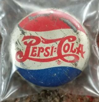 Vintage Pepsi Double Dot Cork Lined Bottle Cap