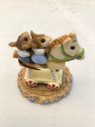 Wee Forest Folk Mouse Express Mice Rocking Horse Exc.
