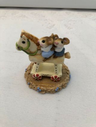 Wee Forest Folk Mouse Express Mice Rocking Horse EXC. 2