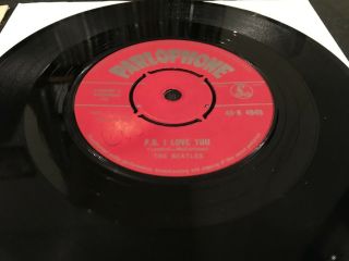 THE BEATLES LOVE ME DO 1962 RED LABEL PARLOPHONE R 4949 UK 1st Pr EX Rare Orig 6