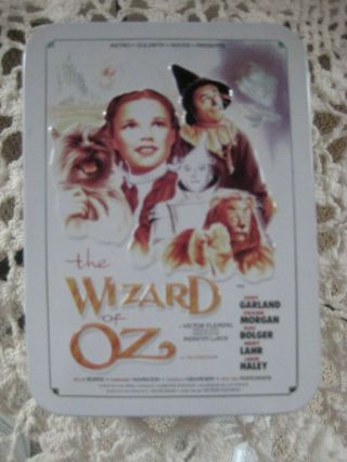 Wizard Of Oz 2 Decks Of Playing Cards In A Decorative Embossed Tin Container