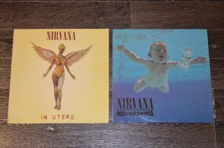 Nirvana (in Utero - Nevermind) 2 Lp Vinyl Russia Rare