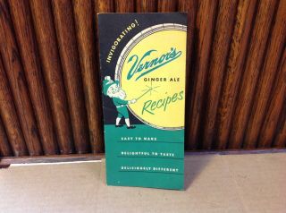 Vernor`s Ginger Ale Recipe /brochure Deliciously Different - Detroit Plant - Vintage