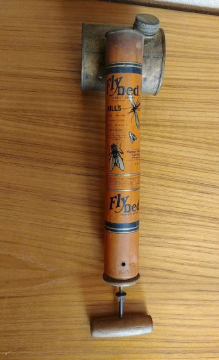 Vintage Fly Ded Hand Bug Insect Spray Sprayer By Midway Chemical Company