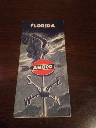 Vintage Florida Amoco Travel Map