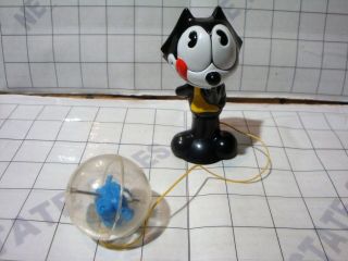 Vintage Tv Cartoon Comic Felix The Cat Ball Catch Skill Challenge Game Toy