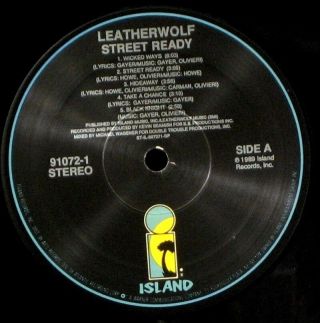 LEATHERWOLF ' Street Ready ' NM Never played 1989 1st pressing Promo LP 3