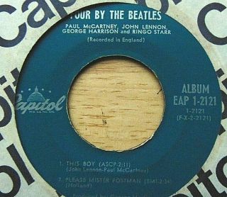 Four By The Beatles - Capitol 4 Song 45 Ep Record - No Cover