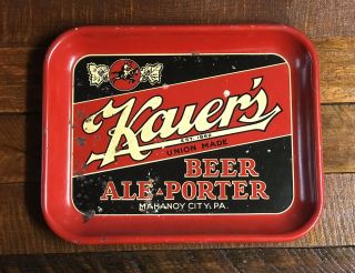 Kaier’s Beer Tray Mahanoy City Pa