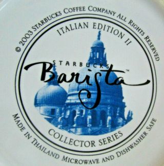 Starbucks Barista Series 2003 La Dolce Vita Italian Edition ll VENEZIA Mug 5