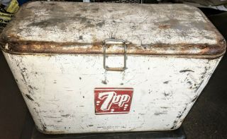 Vintage 7up Cooler - Progress Refrigerator Co Louisville,  Ky -