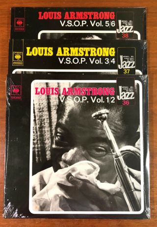 Louis Armstrong V.  S.  O.  P.  Jazz 36/37/38 Vols 1 - 3 Lps Still