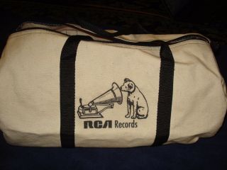 Vintage Rca Records Bag Nipper Logo One Side Rare 1970 