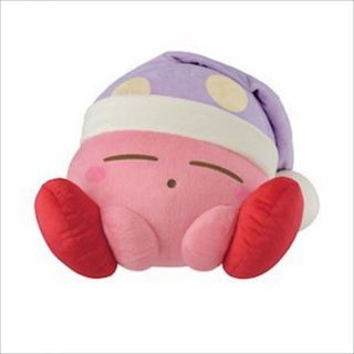 Kirby Of The Stars Ichibankuji Twinkle Night Prize A Sleeping Kirby Plush Jpn Fs