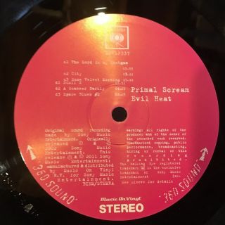 [ROCK/POP] NM 2 DOUBLE LP PRIMAL SCREAM Evil Heat {2011 MOV 180 GRAM REISSUE] 6