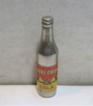 Vintage Kem Royal Crown Rc Cola Soda Bottle Shaped Advertising Cigarette Lighter