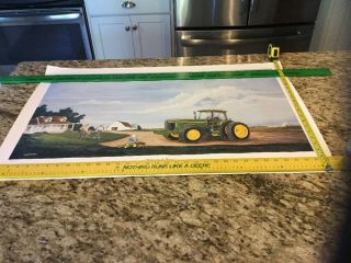 John Deere Limited Edition Print 6081/7000 “bring It Home” 22”x25” - 8400 Tractor