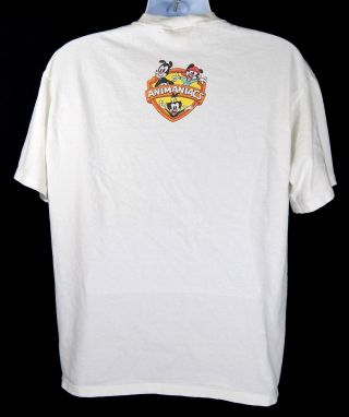 Vintage Animaniacs T - shirt I ' m The Cute One 1994 Warner Bros.  XL White Cotton 4