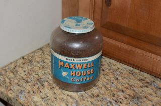 Vintage Maxwell House Coffee Jar