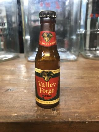 Rare Valley Forge Miniture Beer Bottle Not Budweiser Coors Jax Blatz Pabst