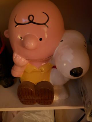 Charlie Brown And Snoopy Cookie Jar