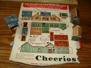 Vintage 1948 Lone Ranger Frontier Town 1 Cheerios Box Punch Out
