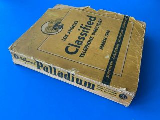 1946 Los Angeles Classified Telephone Directory Phone Book Yellow Pages