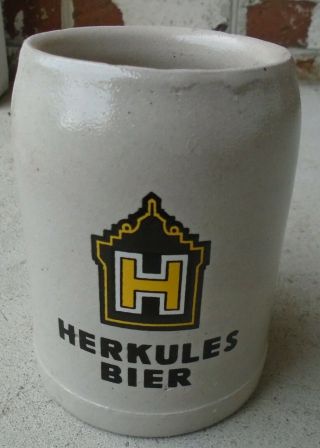 Herkules Bier 0.  5l Beer Stein / Mug 4 3/4 Inches Tall