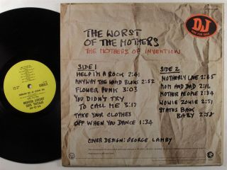 MOTHERS OF INVENTION The Worst Of The Mothers MGM LP VG,  promo 2