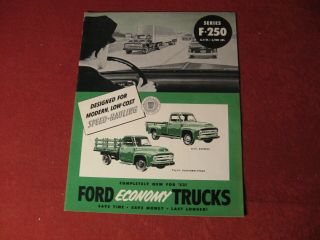 1953 Ford Truck Showroom Sales Brochure Old Booklet Book Rig Semi