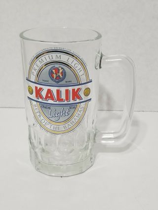 Kalik Premium Light " Beer Of The Bahamas " Glass Mug