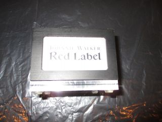 Johnnie Walker Red Label Wood Wooden Stand Display Holder Rare