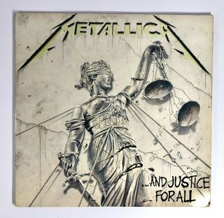 Metallica And Justice For All Vinyl 2 Lp 1988 Elektra Club Vg,  Ste60812