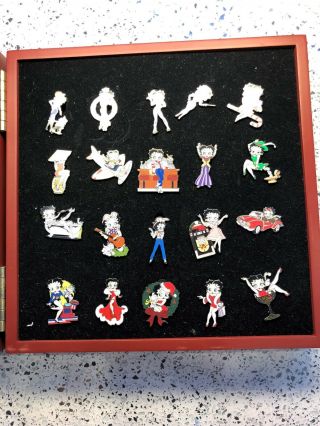 Betty Boop Collectible Pins Set