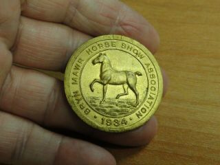 Vintage Bryn Mawr Horse Show Association 1934 Medal Badge