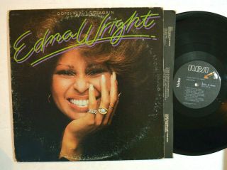 Funk Lp - Edna Wright - Oops Here I Go Again 1976 Rca Promo Modern Soul Vg,