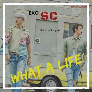 Exo - Sc What A Life Mini Album Cd,  Poster,  P.  Book,  2card,  F.  Poster,  N.  Tag,  Sticker,  Gift