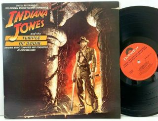 Indiana Jones & The Temple Of Doom Movie Soundtrack Lp Vinyl Record Album