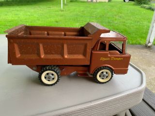 Vintage Structo Toy Dump Truck Brown 1960 