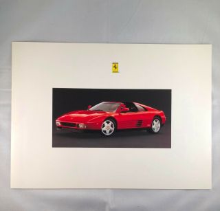 Ferrari 348,  Testarossa & Mondial Sales Brochure 1990 Ferrari North America 4/90