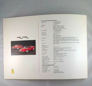 Ferrari 348,  Testarossa & Mondial Sales Brochure 1990 Ferrari North America 4/90 2