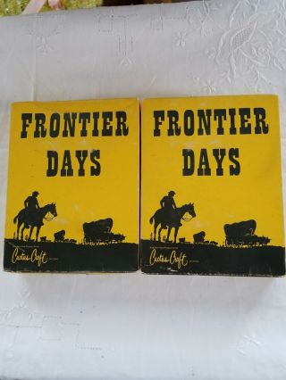 Vintage Two Frontier Days Kits W/ 4 Horses Cactus Craft