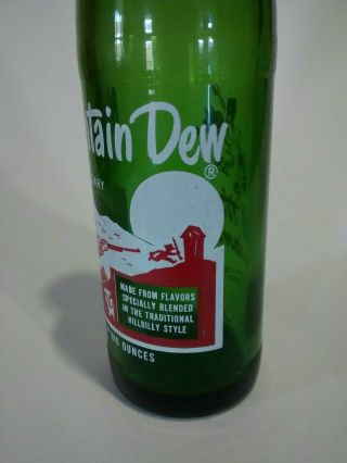 Mountain Dew Bottle by Marv and Gary.  10 oz.  1965 3